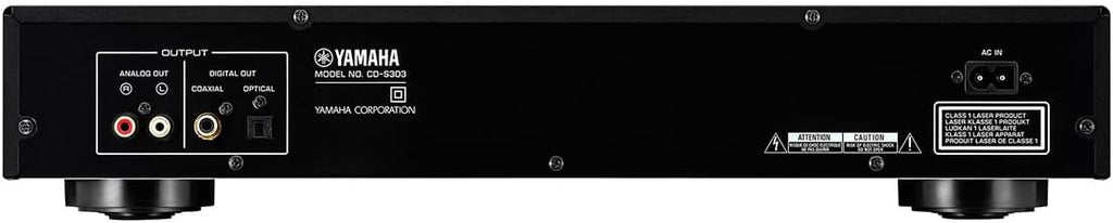 Yamaha CD-S303 Single CD Player, Black