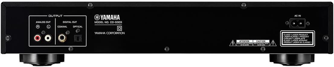 Yamaha CD-S303 Single CD Player, Black