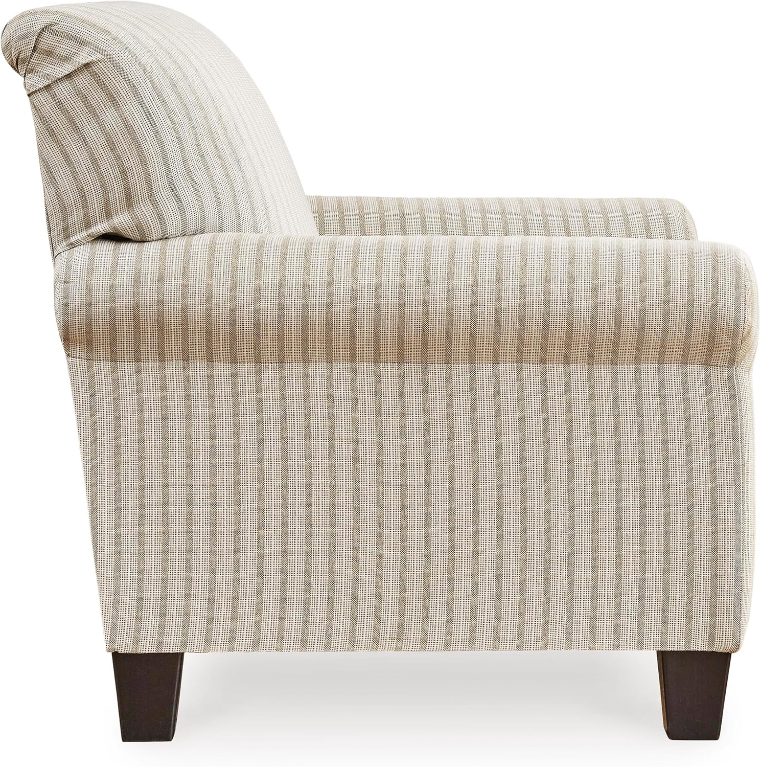 Signature Design by Ashley Valerani Classic Striped Upholstered Accent Chair, Beige