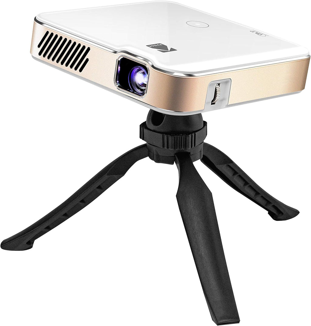 KODAK Luma 450 Portable Full HD Smart Projector | Wi-Fi, Bluetooth, HDMI & USB Compatible Mini Home Theater System Up to 150” | 1080p Native Resolution (4K), 200 Lumens | Tripod Included