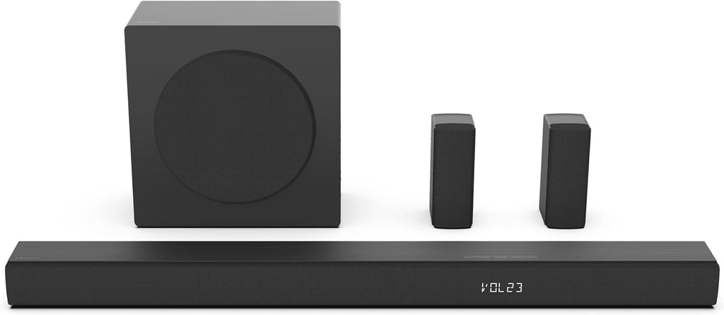 Hisense HS5100 5.1Ch Sound Bar with Wireless Subwoofer, 540W, Dolby Digital Plus, Bluetooth 5.3, EzPlay, Roku TV Ready, DTS: X, HDMI/AUX/ARC/Optical/USB