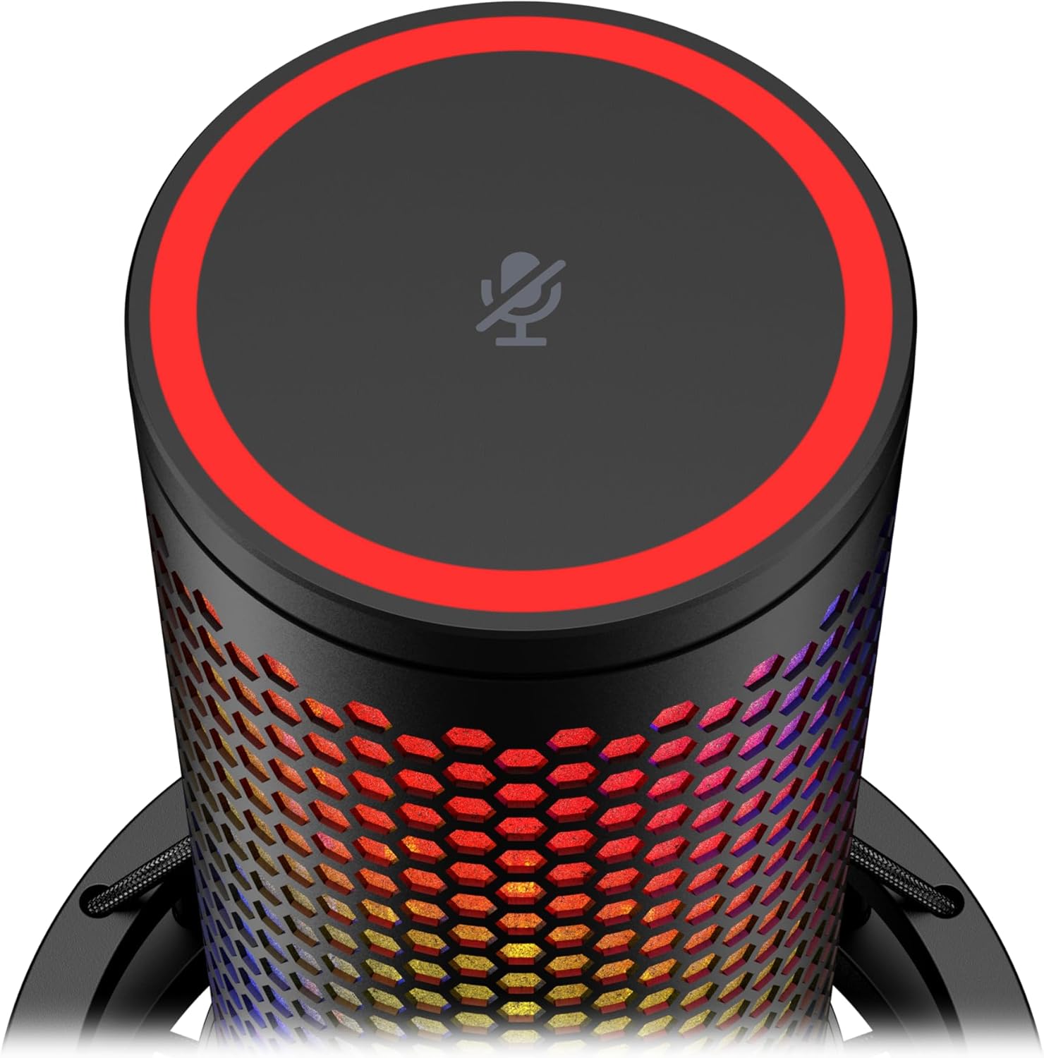 HyperX QuadCast 2 S – USB Microphone, with RGB Lighting, Streaming and Podcasting, with On-Board Controls, LED Lighting, Removable Shock Mount, PC, Mac, USB-C - Black