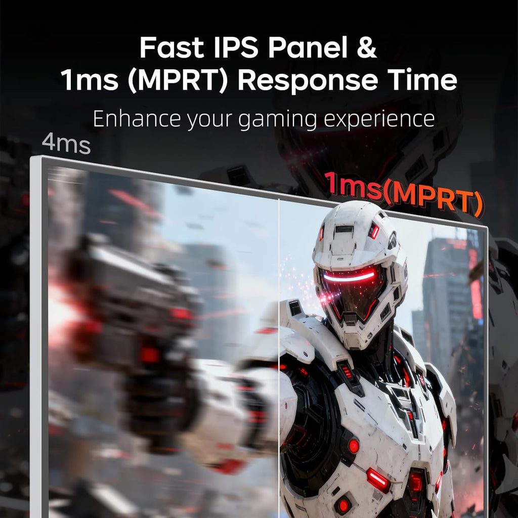 KTC 24 Inch 240Hz Gaming Monitor, FHD 1080p PC Computer Monitor with Fast IPS Panel, 1ms Adaptive Sync, HDR400, 116% sRGB, HDMI/DP/USB2.0 Port, Tilt Adjustment, VESA, Eye Care, White, H24F7