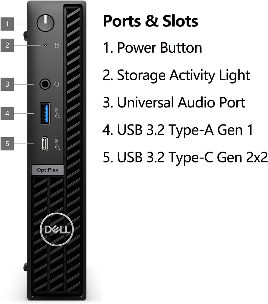 Dell OptiPlex 7020 MFF Mini PC 7000 Micro Form Factor Business Desktop Computer, Intel Hexa-Core i5-12500T, 16GB DDR5 RAM, 512GB PCIe SSD, WiFi6E, 2 DisplayPort + HDMI, Windows 11 Pro