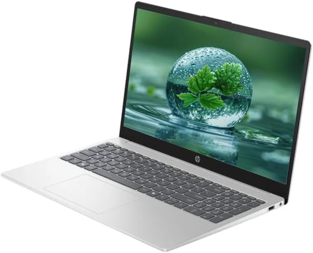 HP 15.6" FHD Touchscreen Laptop Computer with Microsoft Office 365, Windows 11 Laptop, AI Copilot, AMD Ryzen 5 Processor, PLUSERA Earphones, Silver (Silver, 8GB RAM | 1TB Storage)