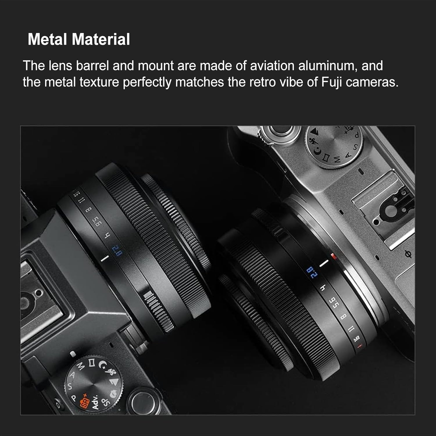 TTArtisan AF 27mm F2.8 f/2.8 XF-Mount APS-C Auto Focus STM Lens for Fujifilm Fuji X-Mount Cameras X-T10 X-T2 X-T20 X-T30 X-T3 X-T4 X-T5 X-T100 X-T200 X-T30 X-PR01 X-PR02 X-PR03 X-E4 -Black