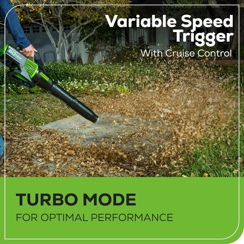 Greenworks 60V Cordless Yard Tool Combo Kit with 4.0Ah Battery & Charger – 13" Dual-Line String Trimmer and 540 CFM Leaf Blower