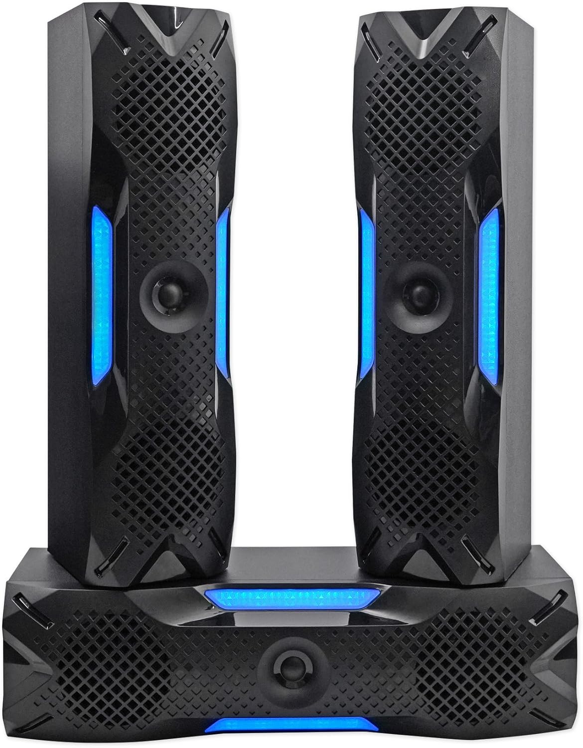Rockville HTS56 1000W 5.1 Channel Home Theater System, Bluetooth, USB, 8" Subwoofer, LED Light Effects, Remote Control, Optical Input, for Movies, Music & Karaoke