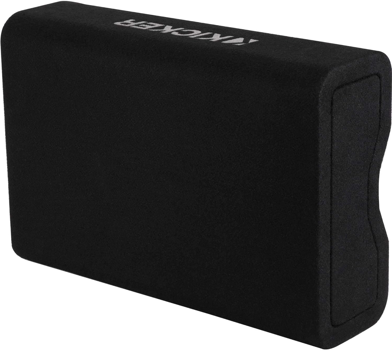 KICKER 48CVTDF122 CVTDF 12" Sub Down Firing Enclosure w/ 500 Watt Key Amp Bundle (Includes Bass Knob)