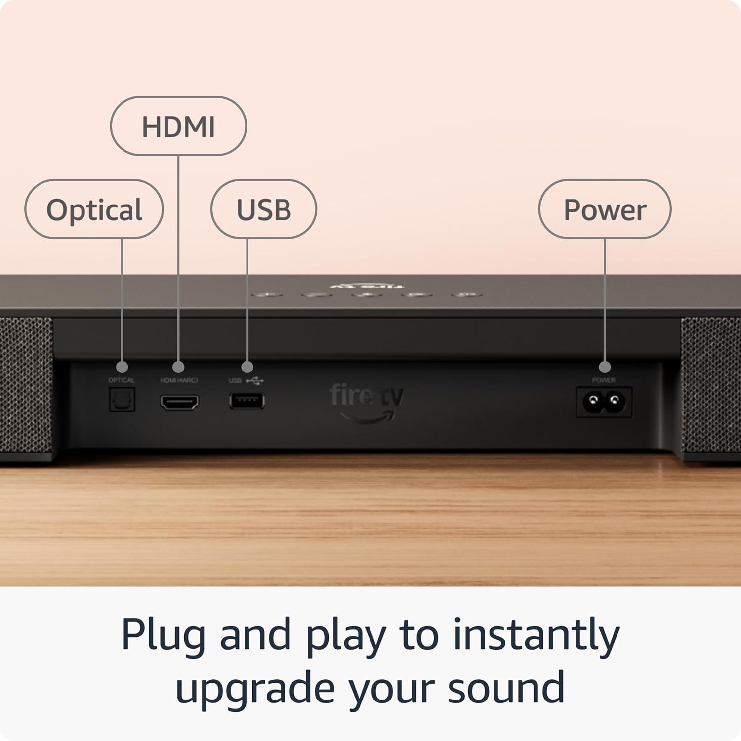 Amazon Fire TV Soundbar Plus with subwoofer (newest model), 3.1 channel, Dolby Atmos, DTS:X, clear dialogue