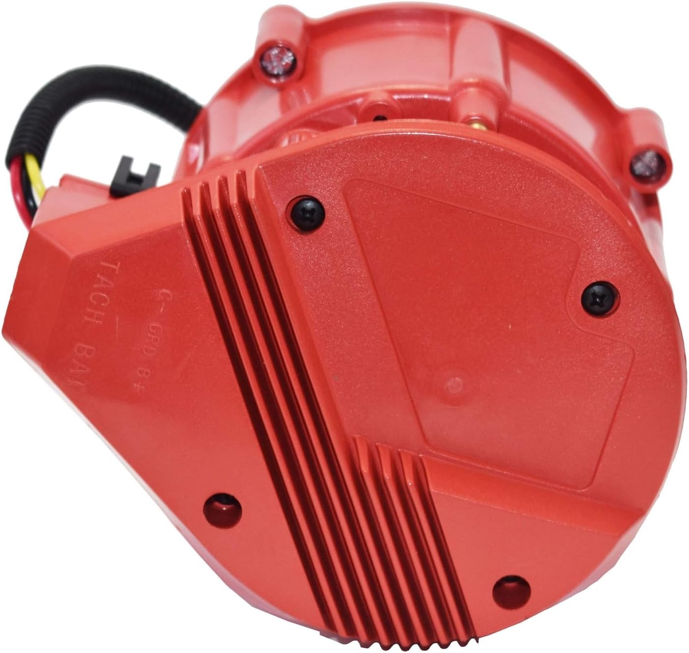 A-Team Performance - Marine Electronic Distributor HEI 65K Volts 4.3L - Compatible with Chevy V6 Mercruiser OMC Volvo Pleasurecraft ChrisCraft Crusader Yanmar, Red
