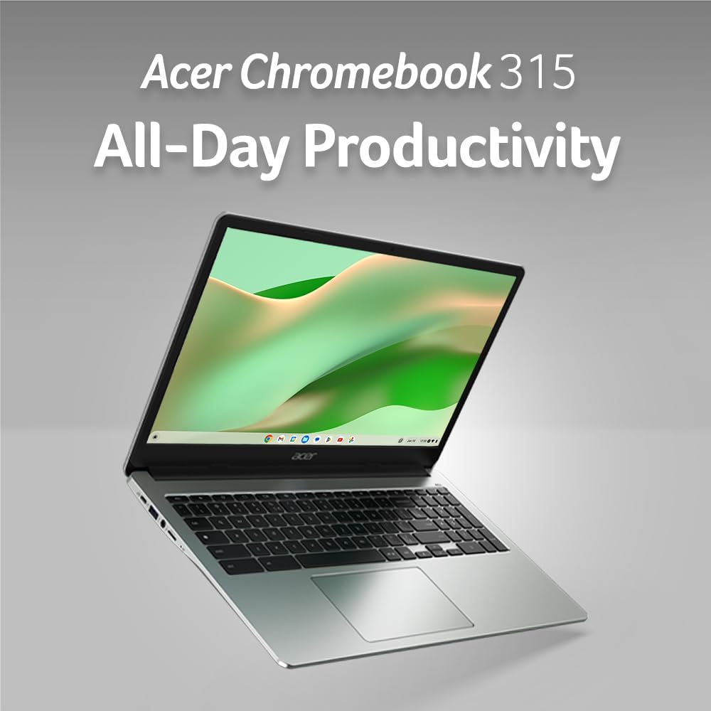 Acer CB315-4H-C8XU Chromebook Laptop | Intel Celeron N4500 | 15.6" Full HD IPS Display | 4GB LPDDR4X | 64GB eMMC | Intel Wi-Fi 6 | DTS Audio | USB Type-C | Chrome OS (Renewed)