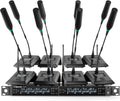 Phenyx Pro 8-Channel Wireless Conference Microphone System, Wireless Podium Microphone with 8x25 UHF Frequencies, Auto Scan, 8 Gooseneck Mics for Lecture, Church, Conference, Public Speaking (PTC-8)