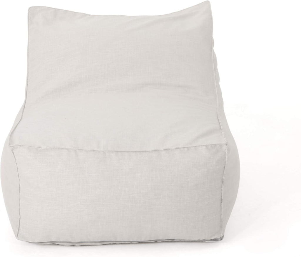 Christopher Knight Home Frank Indoor Khaki Fabric Bean Bag Lounger