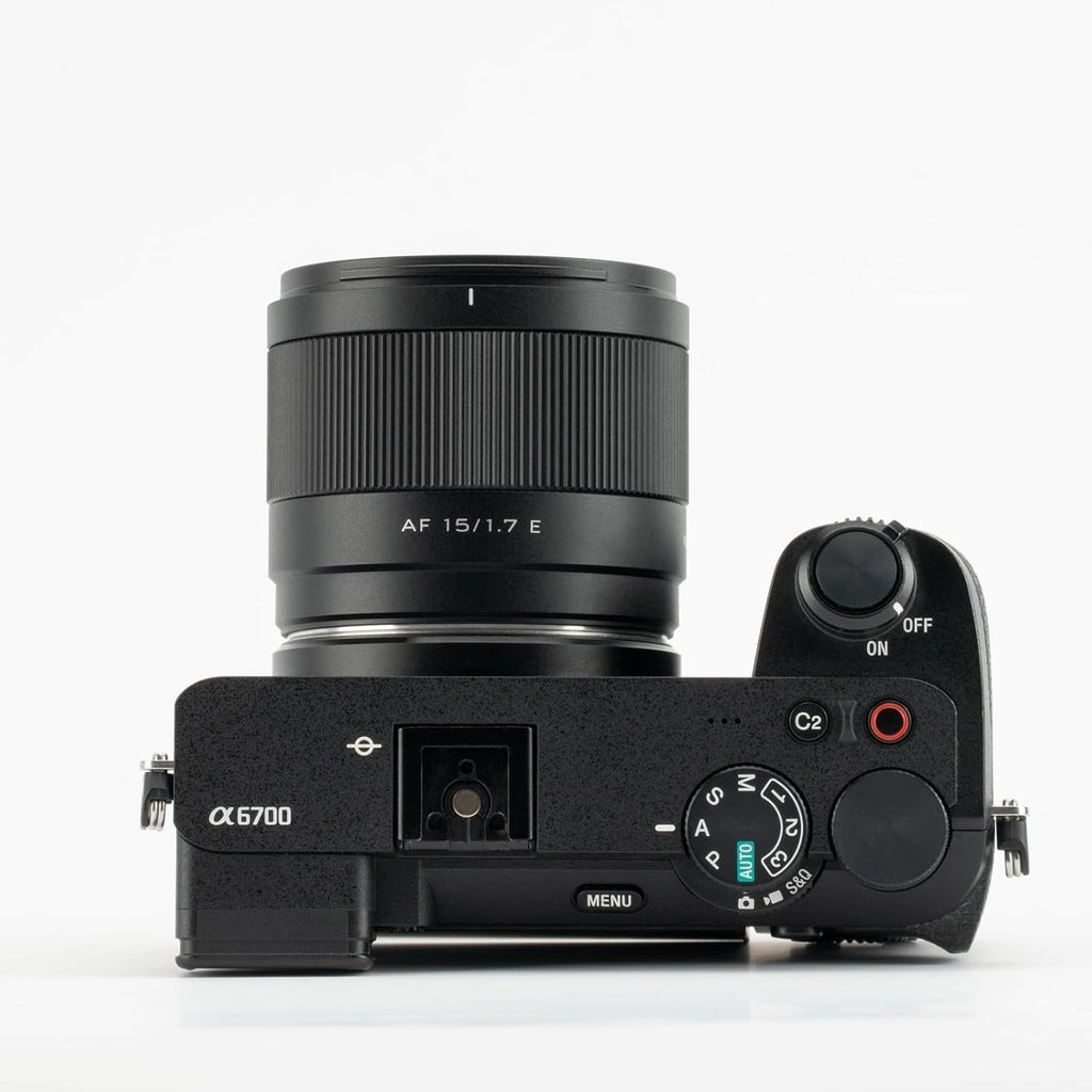 VILTROX 15mm F1.7 E-Mount Lens for Sony, APS-C Ultra Wide Angle Autofocus Lens for Sony E-Mount Cameras FX30 ZV-E10 ZV-E10II A6700 A6600 A6500 A6400 A6300 A6100