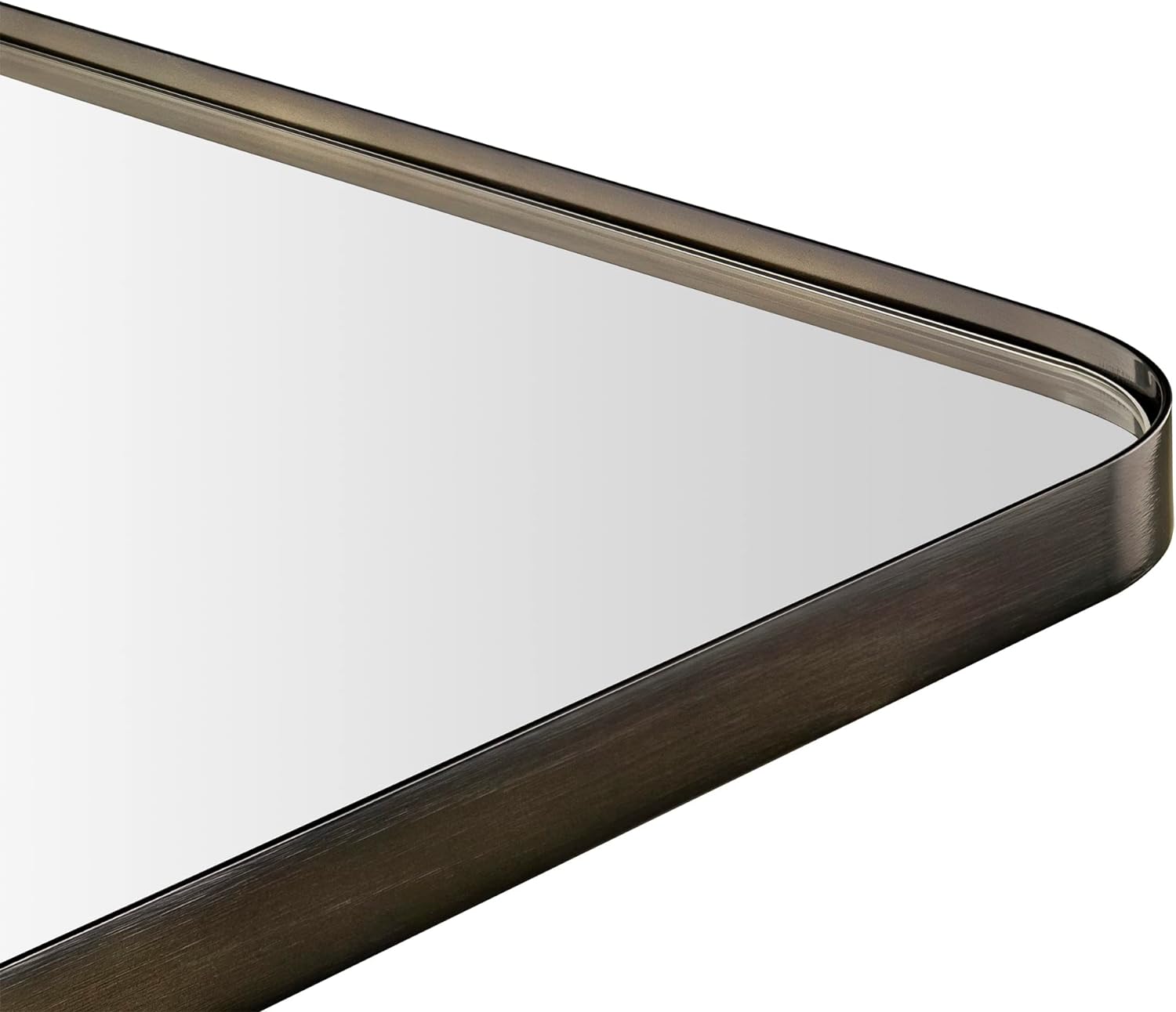 GRACTO 24x36'' Oil Rubbed Bronze Bathroom Mirror Bronze Metal Framed Rounded Rectangle Bathroom Vanity Mirror for Wall Vertical and Horizontal Hanging for Bathroom