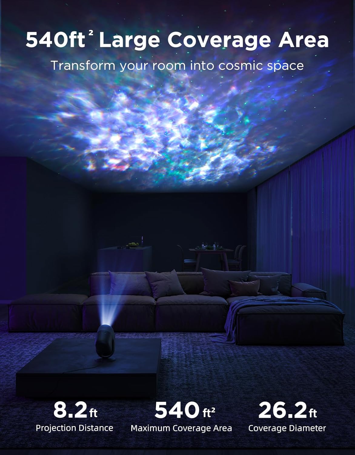 Govee Nebula Star Projector Lights Bundle with Govee Star Light Projector with Ocean Wave Ripple Effects