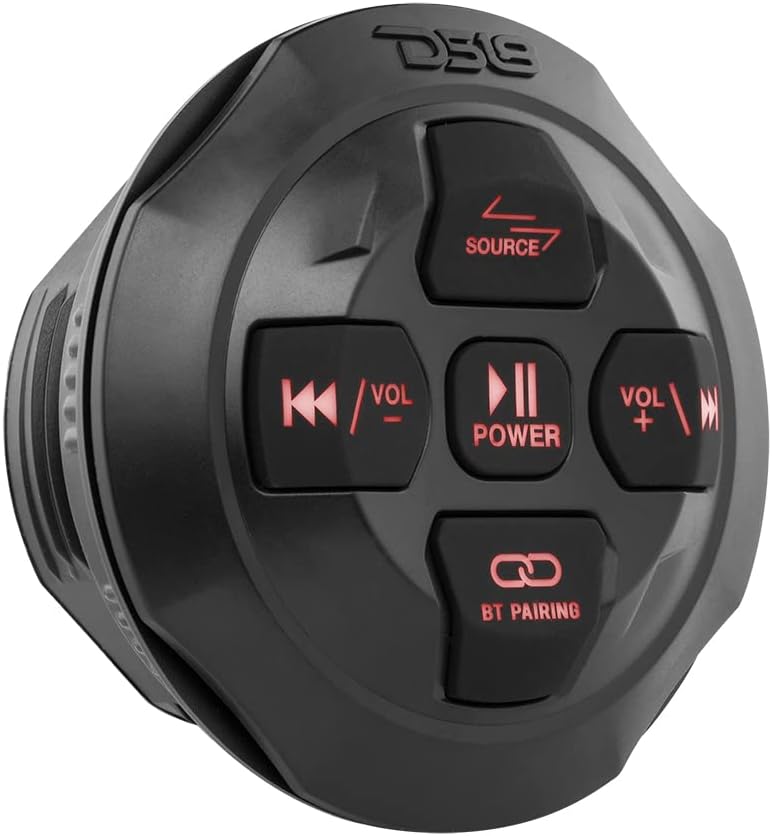 DS18 MP4TP.4A 4" 600W Bluetooth Marine Tower Speakers with Amplifier and Remote