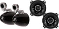 KICKER Mini Wake Tower Marine Enclosures Loaded 4" 43DSC Speakers