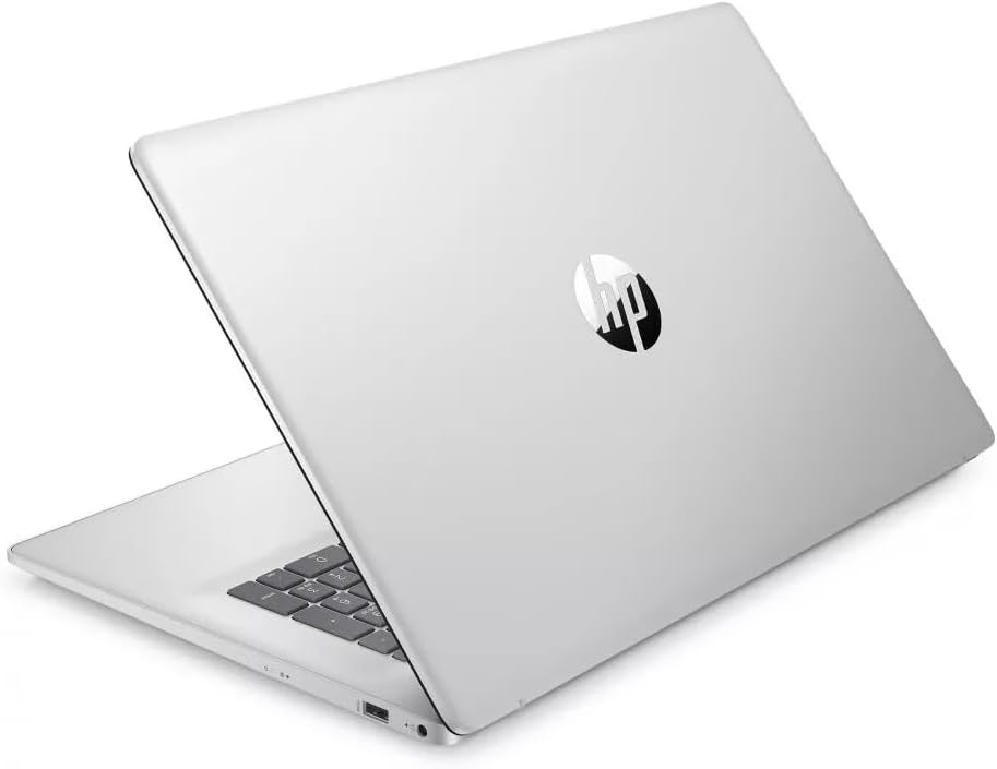 HP 17.3" FHD Business Laptop Computer, 16GB RAM 1TB SSD, 6-core AMD Ryzen 5 Processor, Windows 11 Laptop, Copilot AI Ready, Numeric Keypad, PLUSERA 8-in-1 Hub Included, Natural Silver