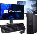 Dell OptiPlex 3070 Desktop Computer PC Intel Core i5-9500 6-Cores, 16GB DDR4 Ram, 512GB SSD, Dual 2 x 22 LED Monitors, WiFi, Wireless KB & Mouse, Windows 11 Pro (Renewed)