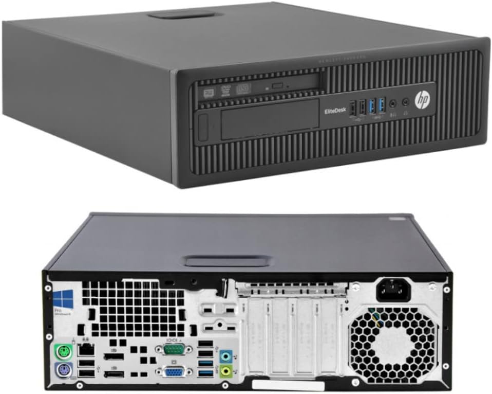 HP EliteDesk 800 G1 SFF Desktop Computer PC,i5 Small Form Factor Business Desk Top,16GB RAM, 240GB SSD, WiFi, Keyboard Mouse,Windows 10 Pro 64-bit (Renewed)