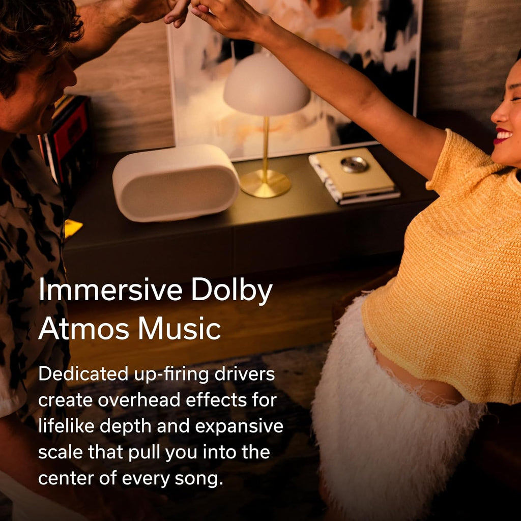 Denon Home 600 Home Speaker, Wireless Speaker with 8-Driver Array & 3D Dolby Atmos Music, HEOS Built-in Multiroom Control, Wi-Wi, Bluetooth, Home Audio Device, AirPlay 2, Stone