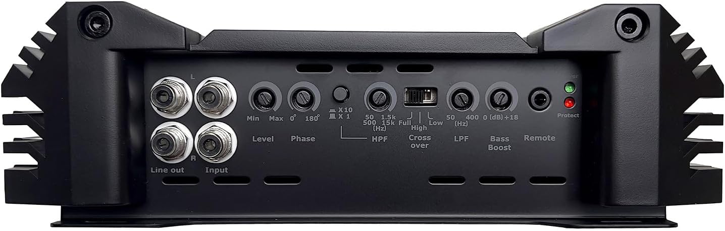 Orion XTR Series XTR2500.2 High Power Class A/B 2-Channel Amplifier - 2500W RMS, 2/4 Ohm Stable, High/Low Pass Crossover, Bass Boost Control, MOSFET Power Supply, Bass Knob Included, Made in Korea