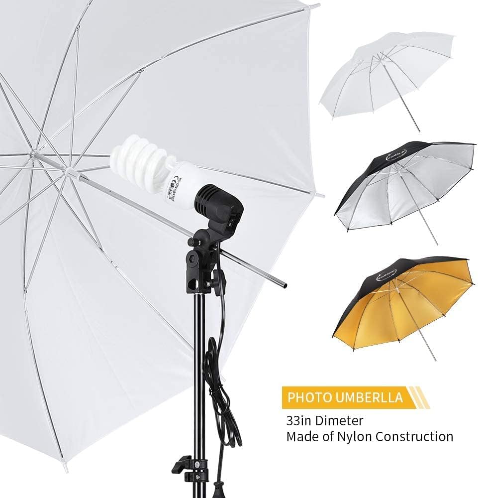 ShowMaven Photography Lighting Kit, Softbox Lighting Kit with Photo Backdrop for Product Photography, Portrait photography, Video Shooting Photography