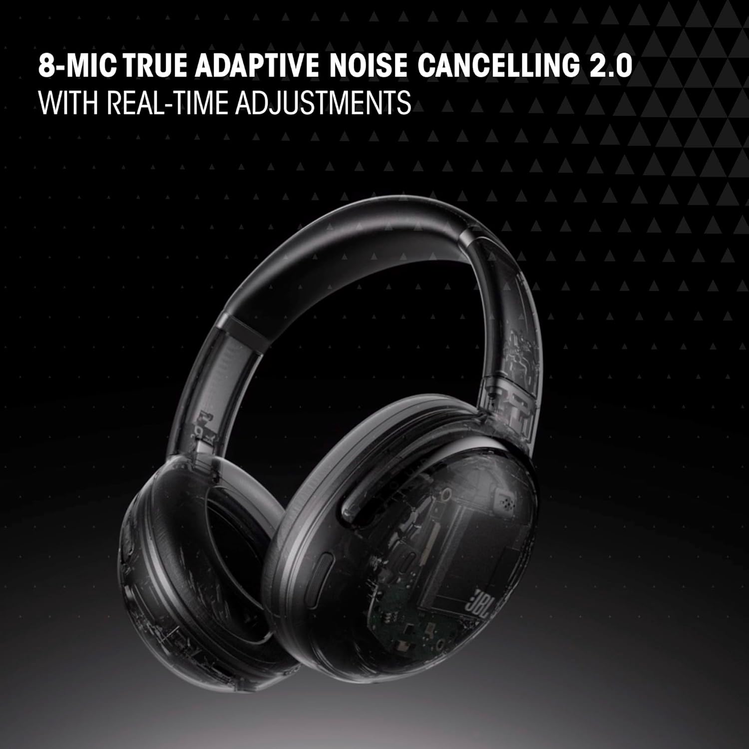 JBL Tour One M3 Smart Tx - Wireless Over-Ear Noise Cancelling Headphones with Smart Transmitter, Hi-Res Audio (3.5mm or USB-C), Spatial 360 Sound with Head Tracking (Black) (Renewed)