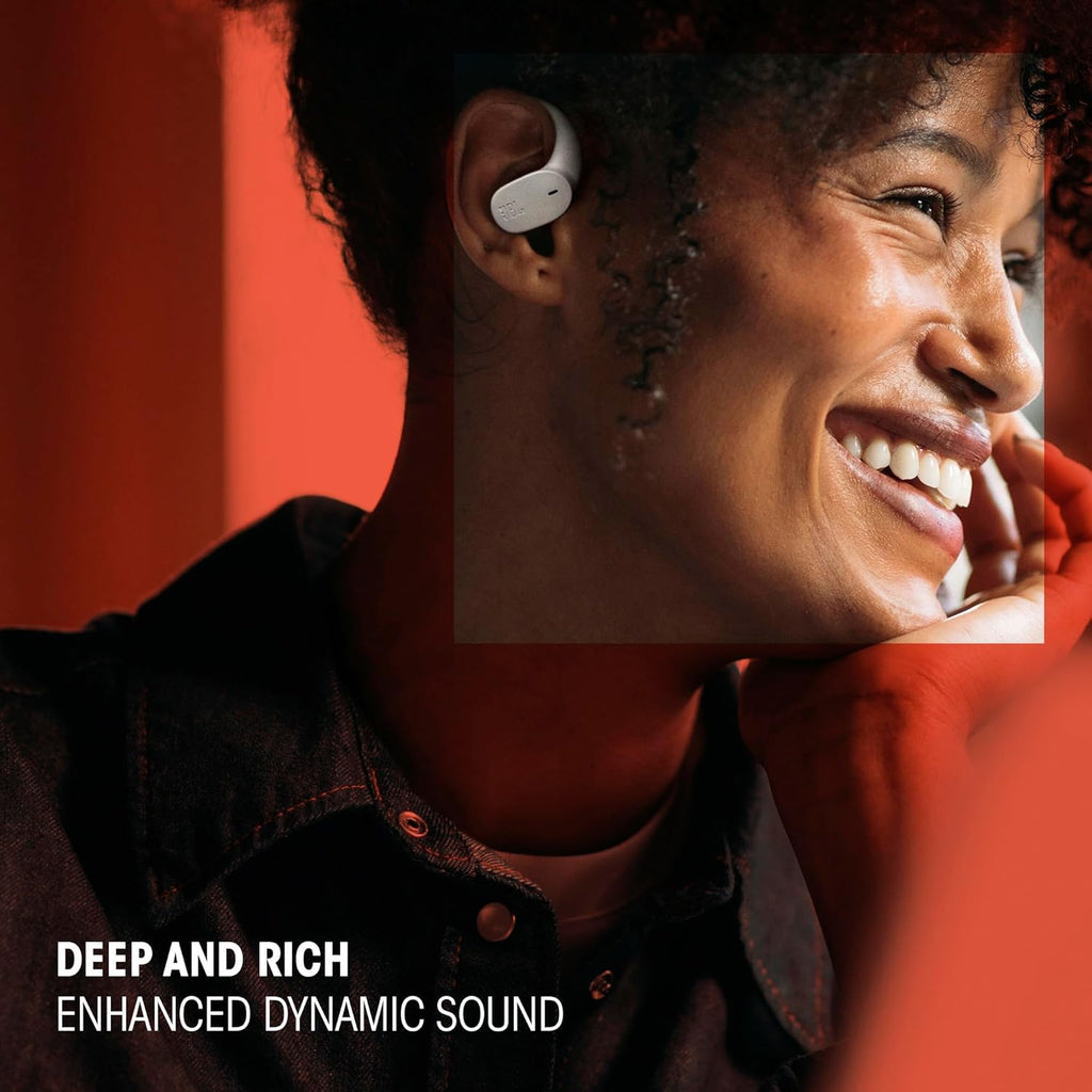 JBL Sense Lite - True Wireless Open-Ear Headphones, Designed for All-Day Comfort, 4 mics for Crisp, Clear Calls, IP54 Water and dust Resistant, Up to 32 (8+24 in case) Total Hours of Playtime (Black)