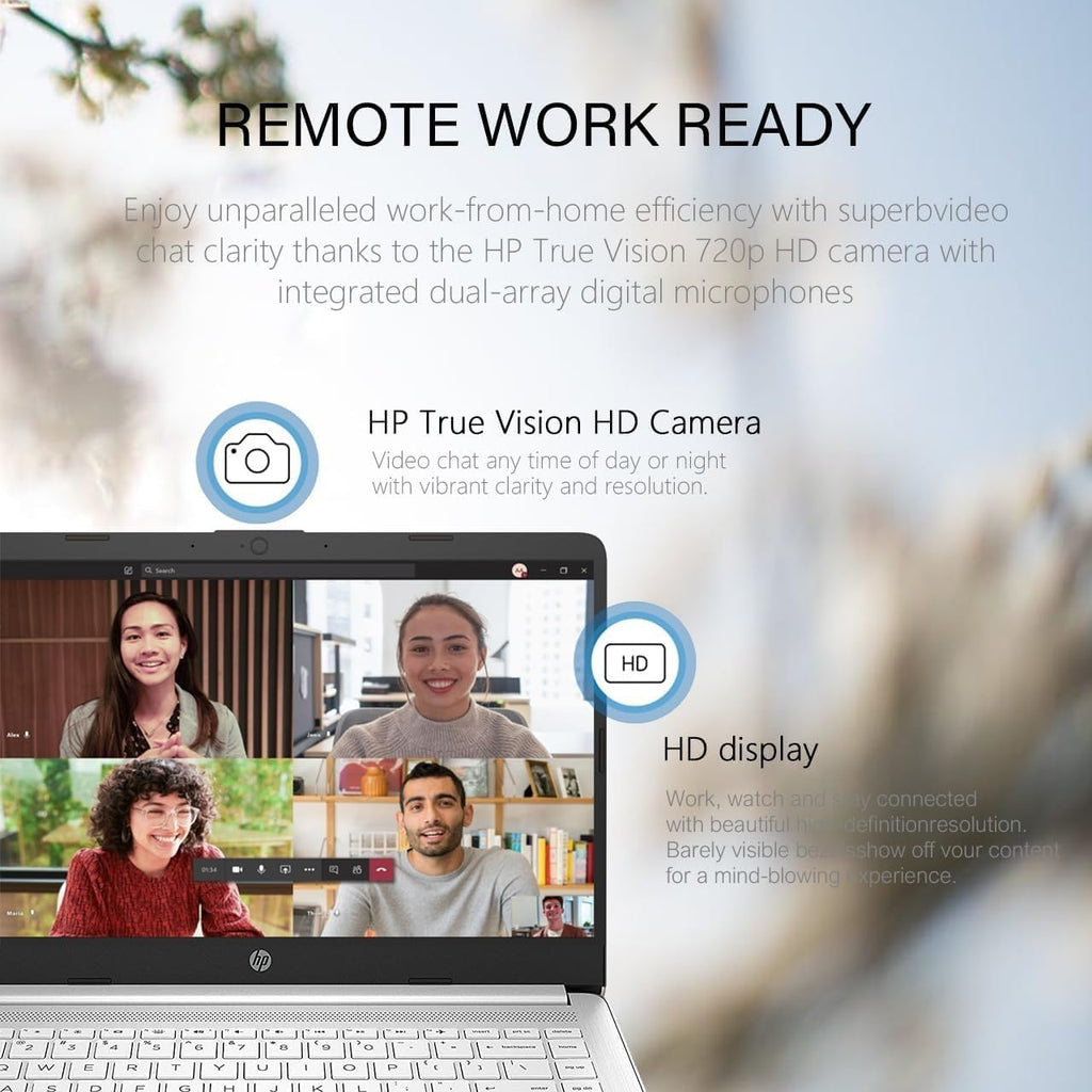 HP Stream 14 Inch Laptop for Student .Intel Celeron N4120, 8GB RAM,64GB eMMC, Free AI-Powered Microsoft 365, 720p Webcam, Windows 11 S, Long Battery Life, with 5ave Accessories, White