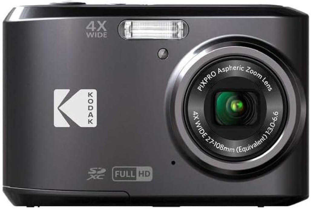 Kodak PIXPRO Friendly Zoom FZ43-BK 16MP Digital Camera with 4X Optical Zoom and 2.7" LCD Screen (Black)