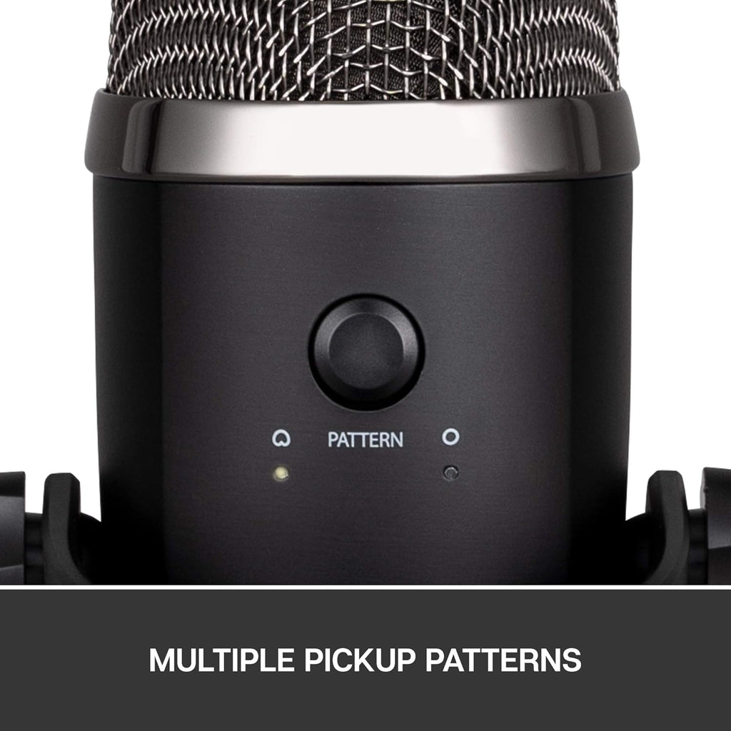 Logitech for Creators Blue Yeti Nano USB Microphone for Gaming, Streaming, Podcasting, Twitch, YouTube, Discord, Recording for PC and Mac, Plug & Play -Blackout