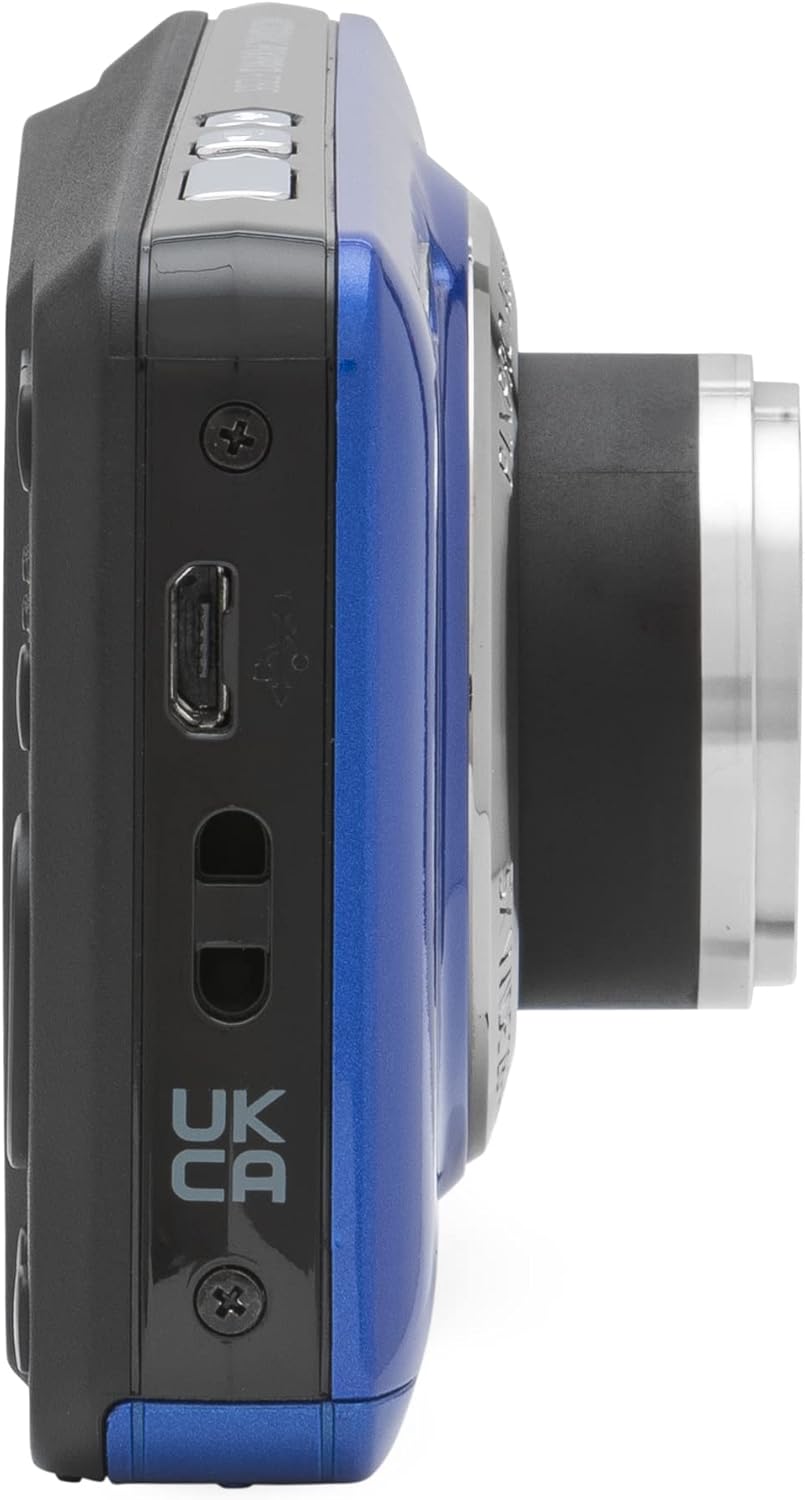 Kodak PIXPRO FZ55 Digital Camera (Blue) + Black Point & Shoot Camera Case + Transcend 64GB SD Memory Card + Tri-fold Memory Card Wallet + Hi-Speed SD USB Card Reader + More!