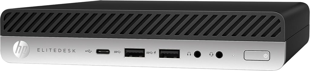 HP EliteDesk 705 G5 Mini Computer Desktop PC, AMD Quad-Core Ryzen™ 5 Pro 3400G, 16GB RAM, 256GB SSD, WiFi, Bluetooth, Keyboard & Mouse, Windows 11 Pro (Renewed)