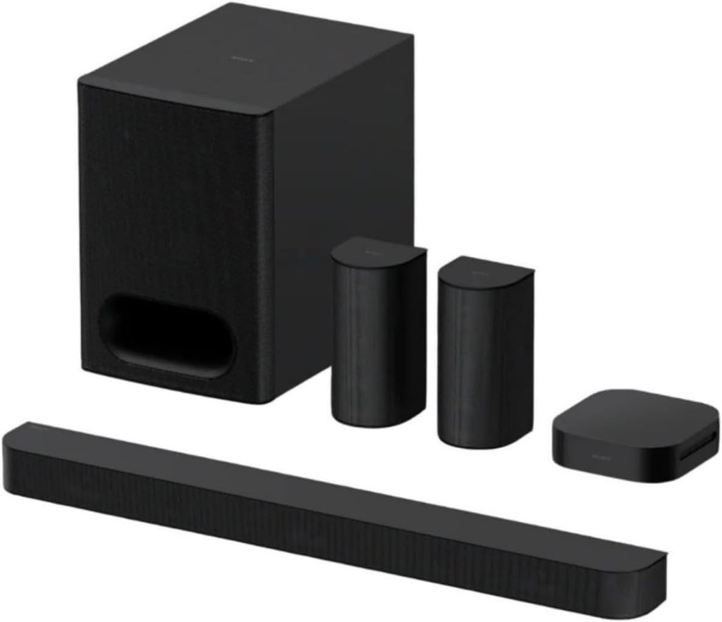 Sony BRAVIA Theater System 6 5.1ch Dolby Atmos Soundbar System Bundle with Subwoofer Isolation Feet and Cable Ties (3 Items)