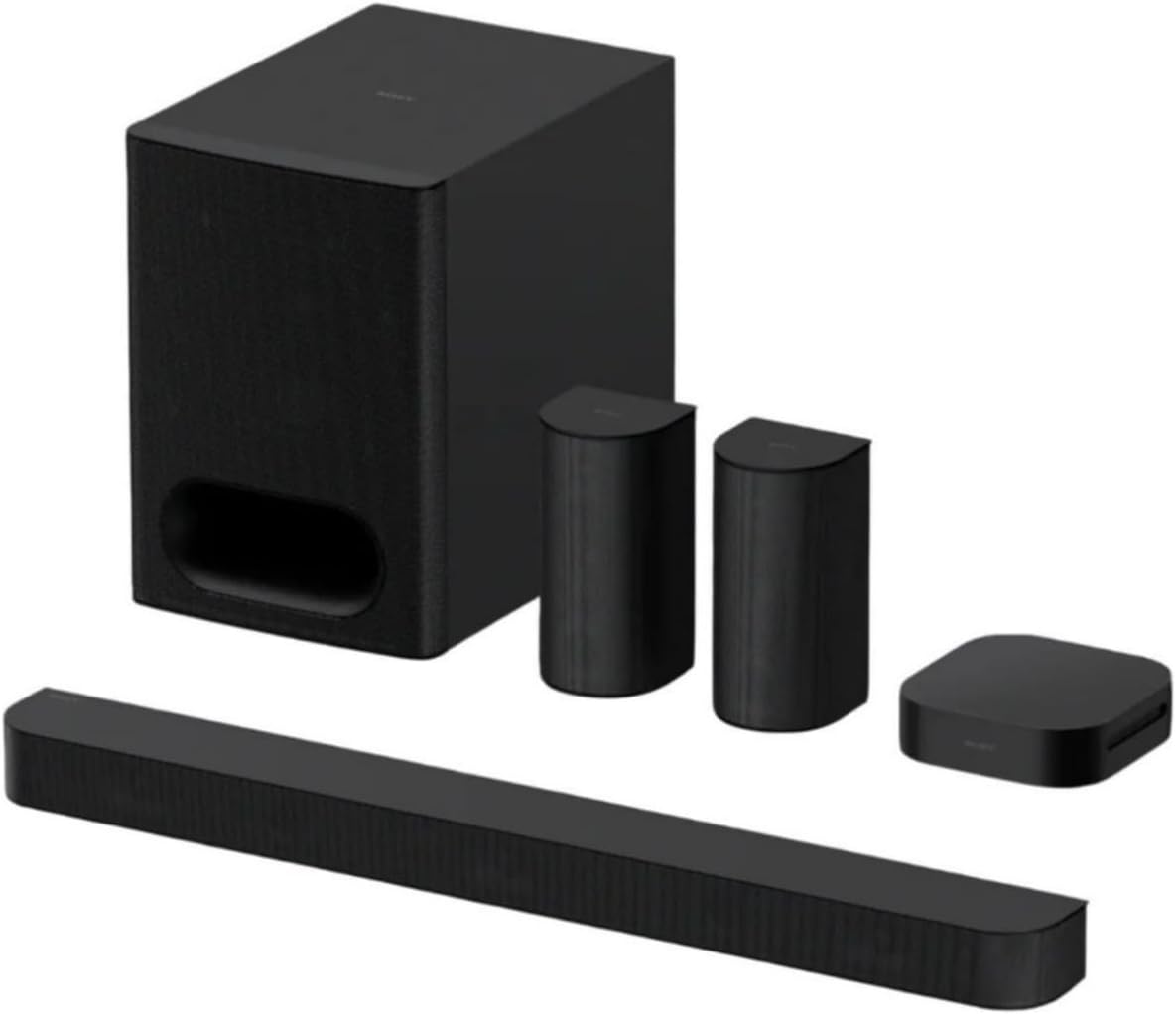 Sony BRAVIA Theater System 6 5.1ch Dolby Atmos Soundbar System Bundle with Subwoofer Isolation Feet and Cable Ties (3 Items)