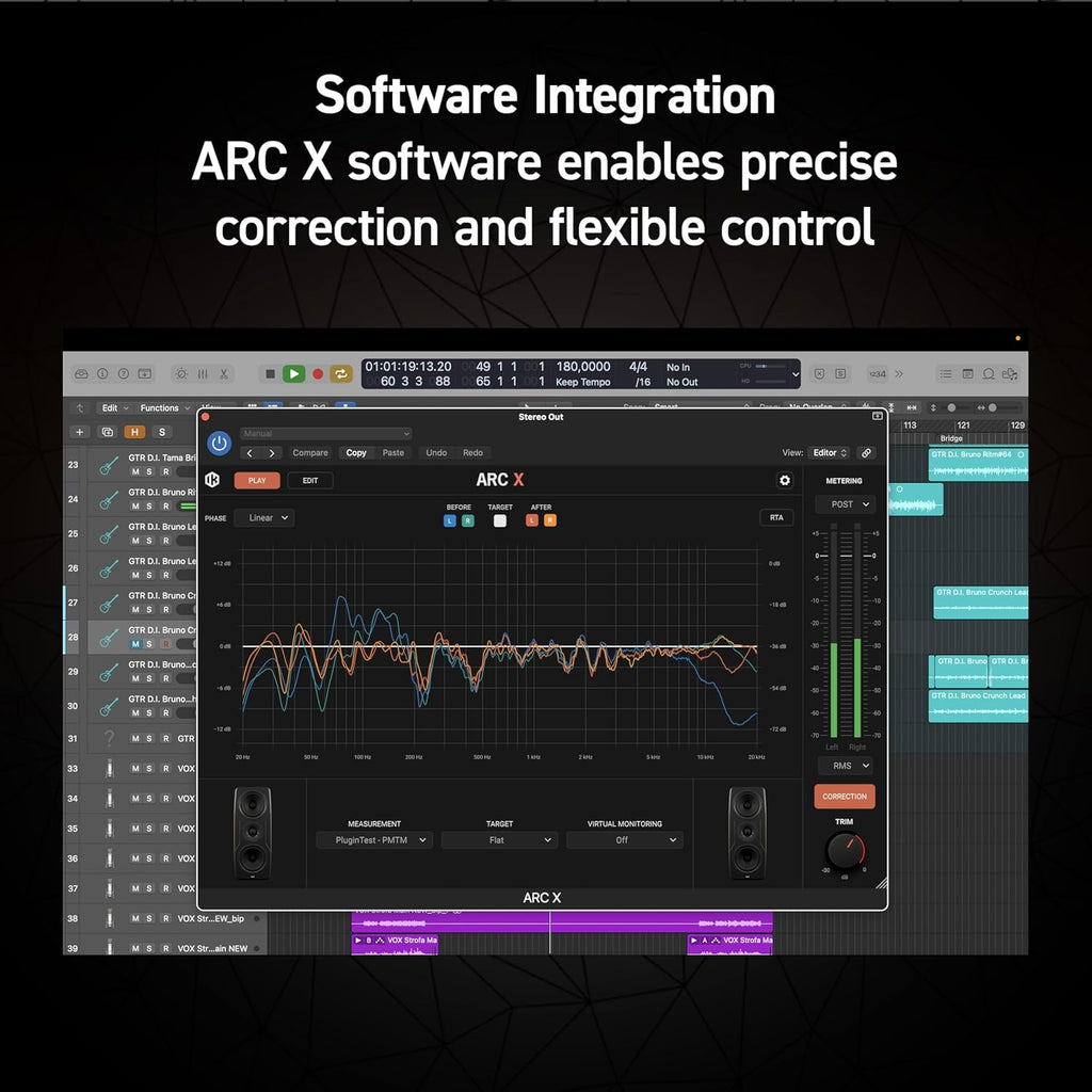 IK Multimedia ARC Studio Room Correction System with High-Precision Analysis Microphone, Advanced Room Correction Software, and Stand-Alone Correction Processor for Pro Audio