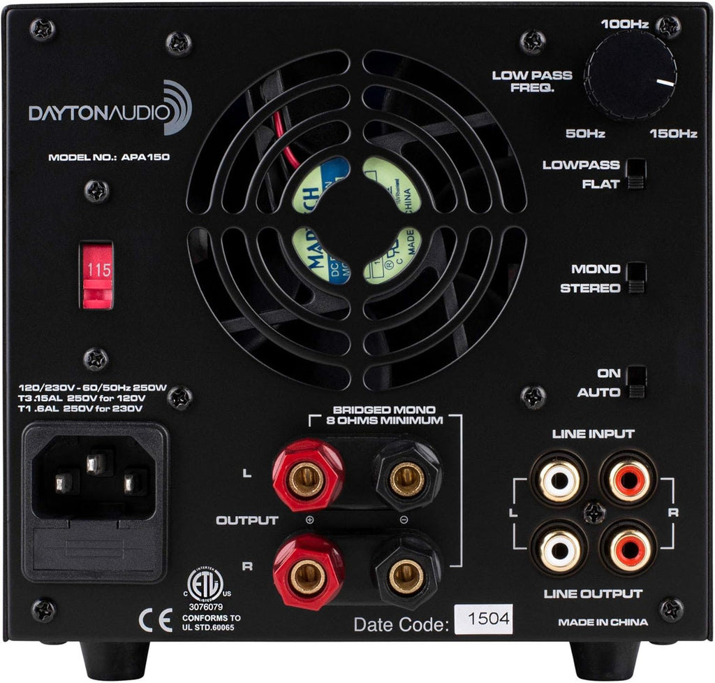Dayton Audio APA150 150W Power Amplifier
