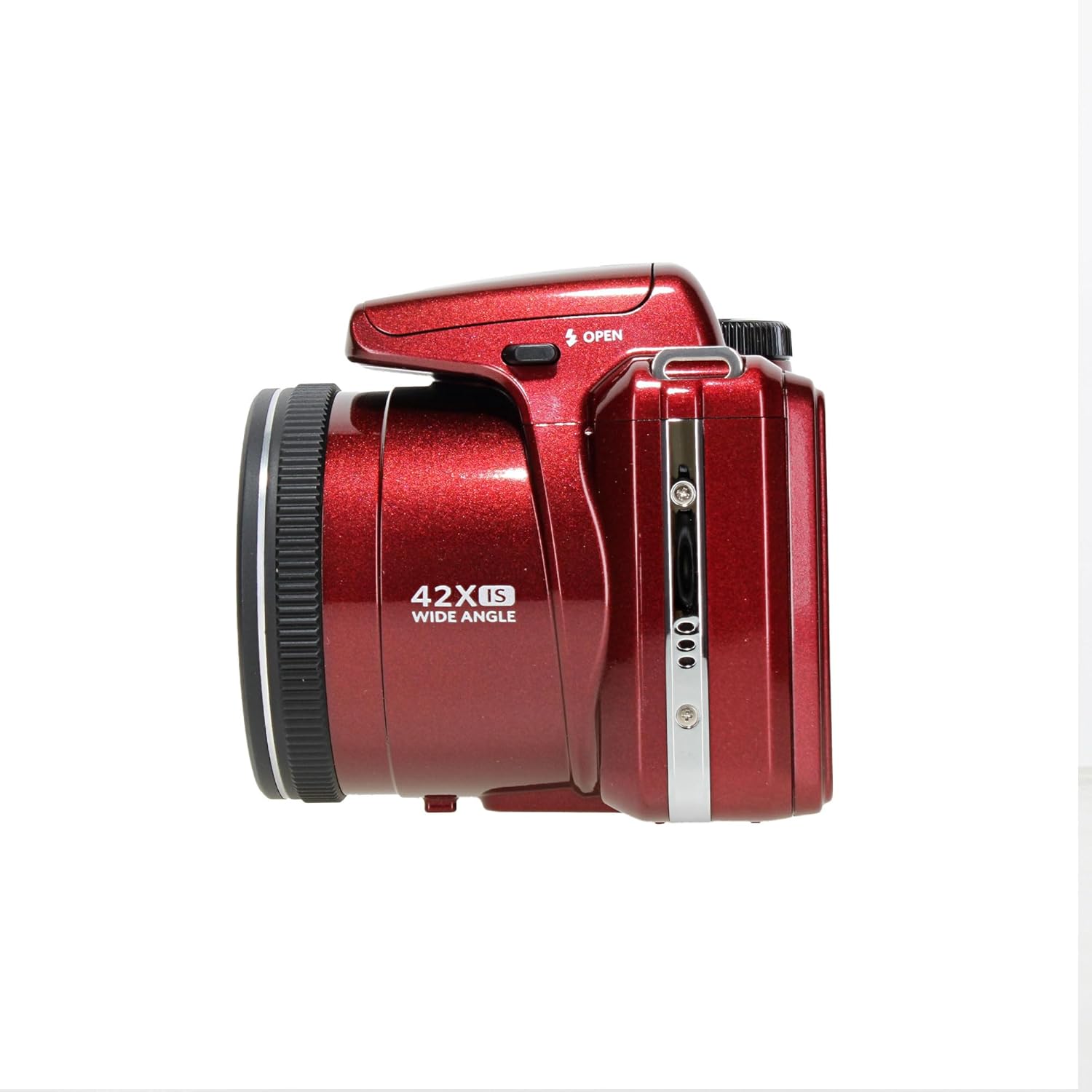 Kodak PIXPRO AZ425 Digital Camera (Red) | 20MP Sensor, 42x Optical Zoom, 24mm Wide-Angle Lens & Optical Image Stabilization | Great for Travel & Everyday Photos (AZ425RD) + 32GB Card + Bag + Cloth