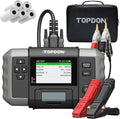 TOPDON BT600 Plus Car Battery Tester, Battery Alternator for 6V/12V/24V Battery Tests, 12V/24V Cranking/Charging/System Testing, 3.5" Screen with Built-in Printer