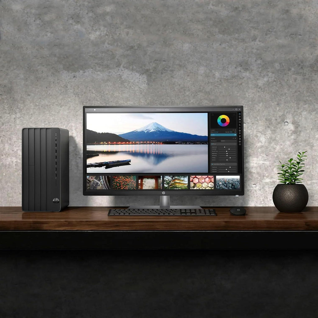 HP Desktop Computer Tower PC - Intel i5-12500T 6-Core, 32GB DDR4 RAM, 1TB PCIe SSD, Windows 11 Home, WiFi, Bluetooth, HDMI, Business Ready with Keyboard Mouse, Jet Black