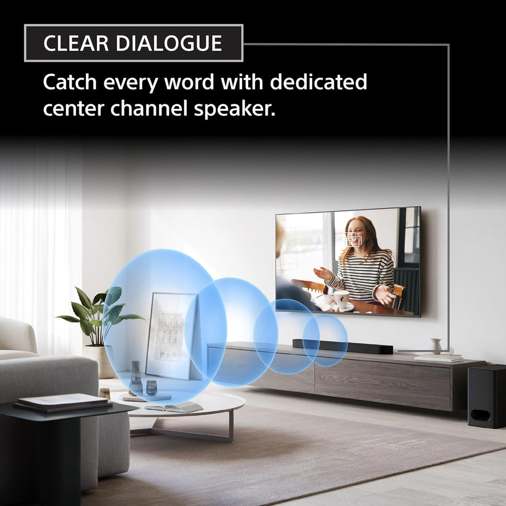Sony BRAVIA Theater Bar 6, 3.1.2ch soundbar with Powerful Wireless subwoofer, Surround Sound by Dolby Atmos®/DTS:X® Compatible HT-B600