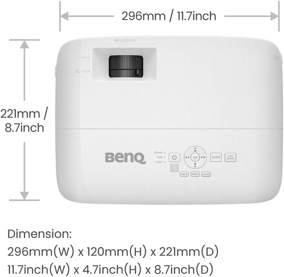 BenQ TH575 1080p Indoor Gaming Projector, 3800 LMS, 16.7ms Low Latency, Enhanced Game-Mode, High Contrast, Dual HDMI, 3D Ready, Auto Vertical Keystone, Standard Throw, 1.1x Zoom, 3 Year Warranty