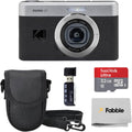 Kodak PIXPRO C1 Compact Digital Camera (Black) Bundle with 32GB microSDHC Card, Protective Camera Case, Hi-Speed USB Card Reader, USB-C Cable, AC Adapter, and Manufacturer Accessories