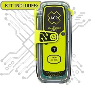 ACR ResQLink 400 GPS Personal Locator Beacon Survival Kit: Compact, Reliable, and Designed for Quick Rescue, ensuring Your Safety in Emergencies with GPS Precision.