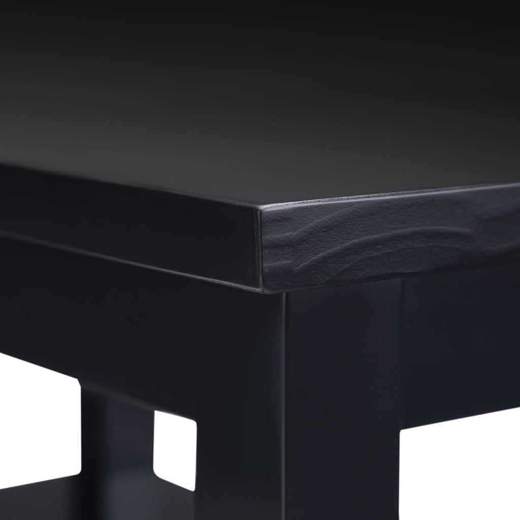 SIMPLIHOME Warm Shaker Solid Wood 14 inch Wide Transitional-Style Narrow Side Tables in Black for the Living Room and Bedroom (Set of 2)