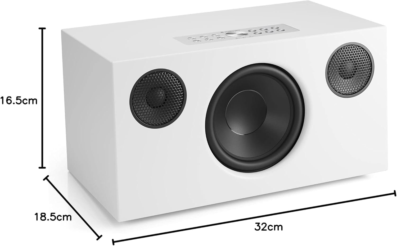 Audio Pro Addon Bluetooth Speaker - Wireless Speaker with High-Fidelity Sound - Outdoor Speakers, WiFi, AirPlay 2, Chromecast, Spotify Connect, C10 MKII, White