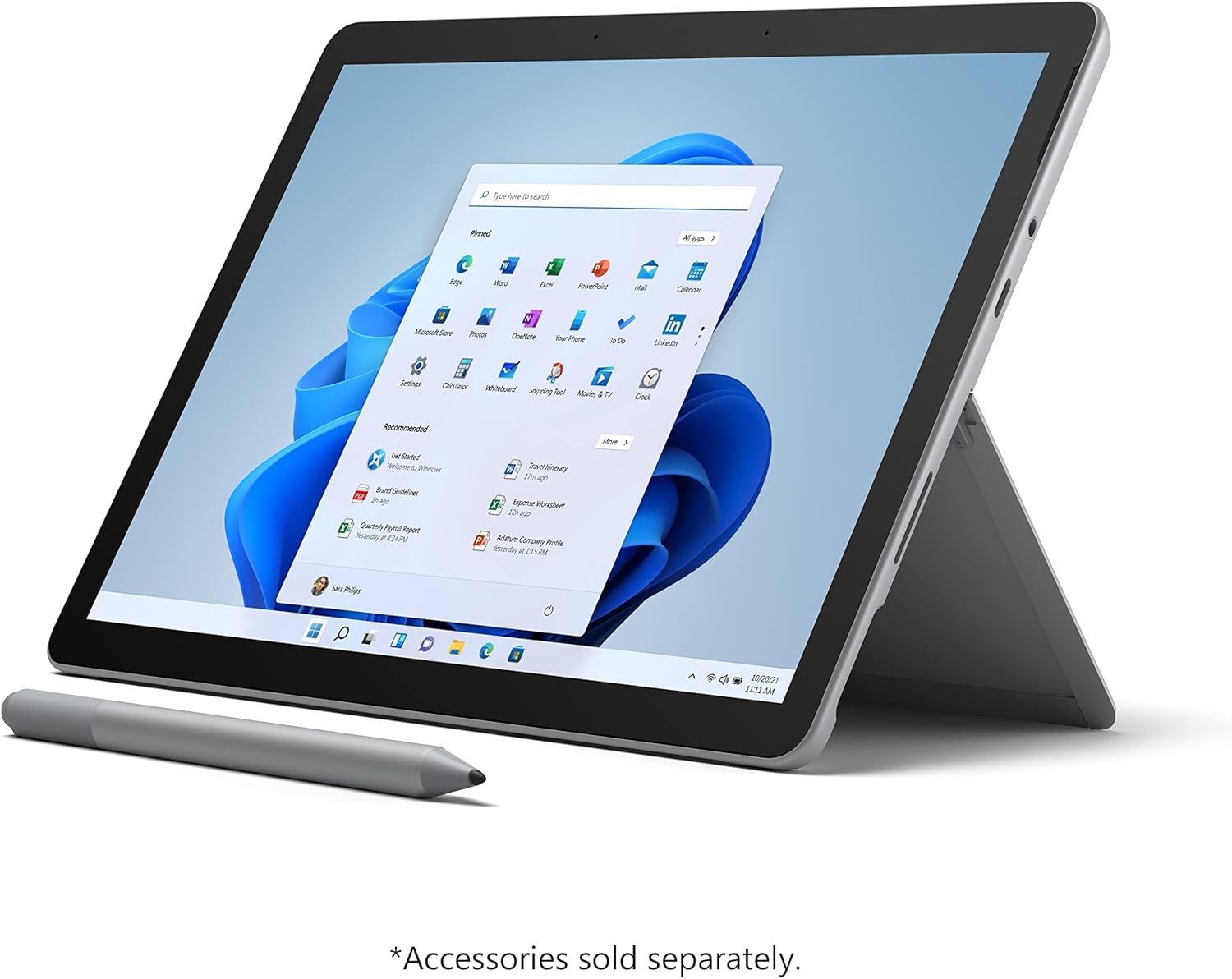 Microsoft Surface Go 2 Tablet, 10.5" IPS(1920 x 1280) Touchscreen,Intel Pentium Gold 4425Y, 4GB RAM, 64GB SSD, Windows 11 Pro (Renewed)